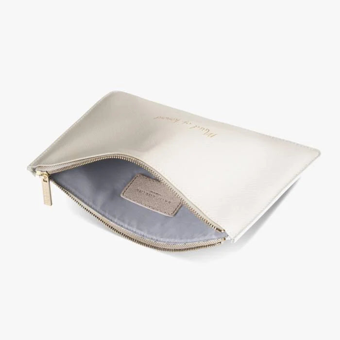 Katie Loxton Perfect Pouch Bridal Maid Of Honour Pearlesent White