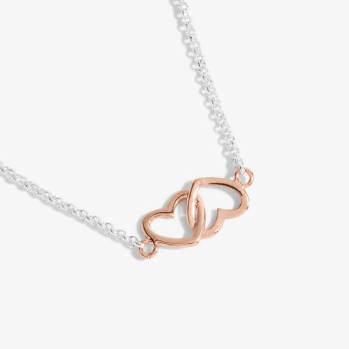 Joma Jewellery A Little Beautiful Friend Silver And Rose Gold Necklace