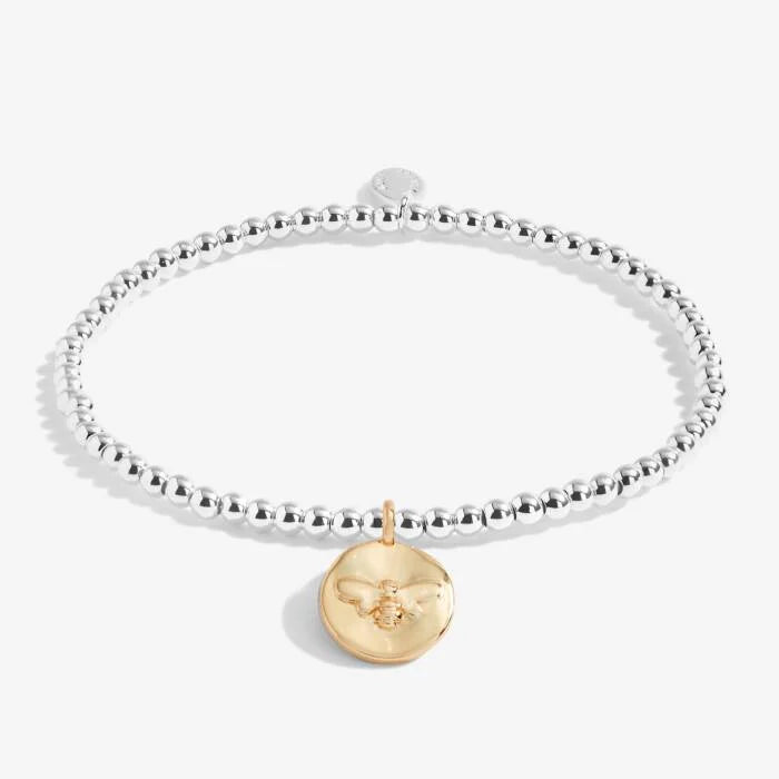 Joma Jewellery A Little Bee Lucky Silver and Gold Bracelet