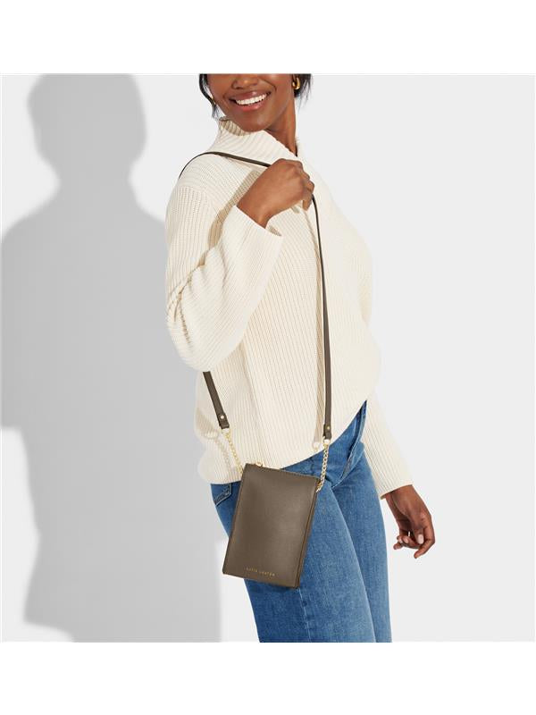 Katie Loxton Zana Slim Crossbody Bag Mink