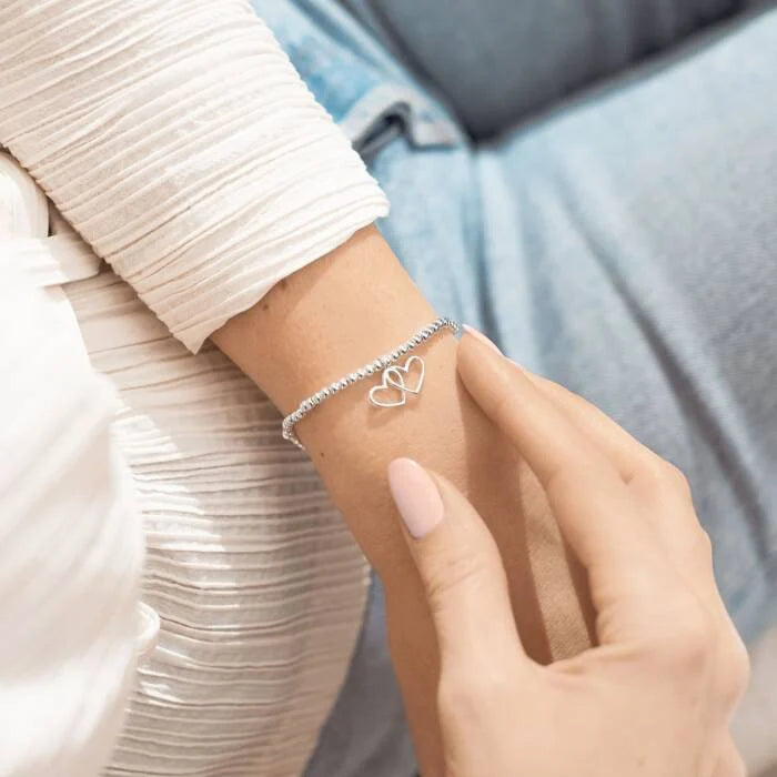 Joma Jewellery A Little Best Friend Double Heart Bracelet