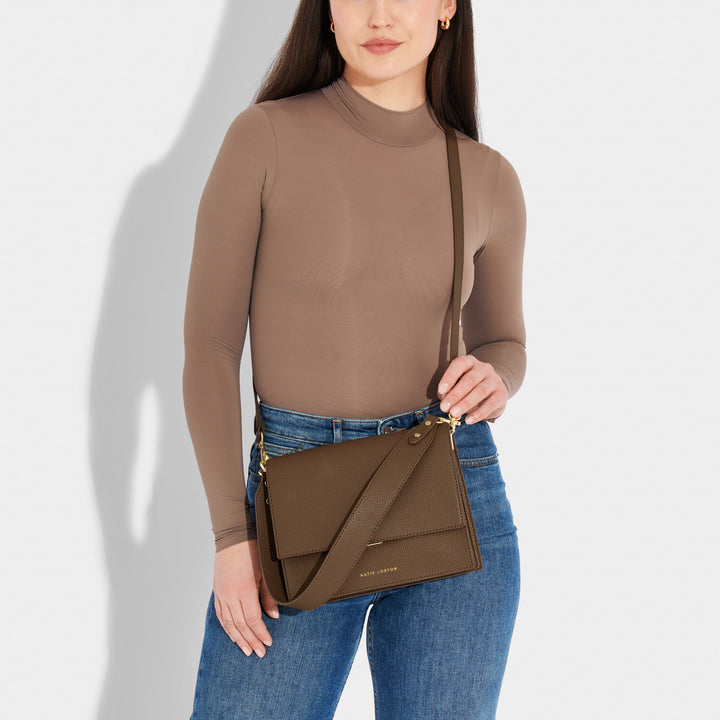 Katie Loxton Orla Divided Crossbody Bag Mink