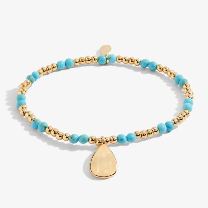 Joma Jewellery A Little Birthstone December Turquoise Gold Bracelet