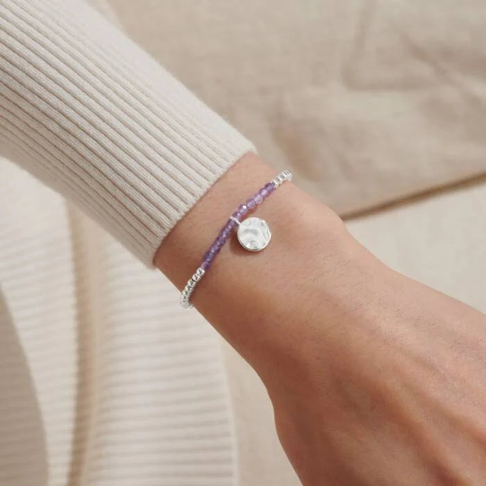 Joma Jewellery A Little Birthstone February Amethyst Bracelet