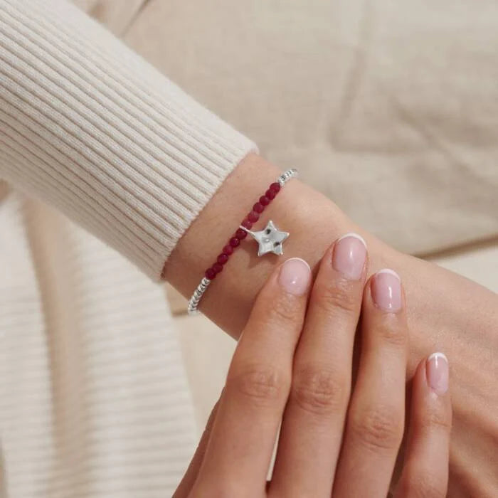 Joma Jewellery A Little Birthstone January Garnet Bracelet