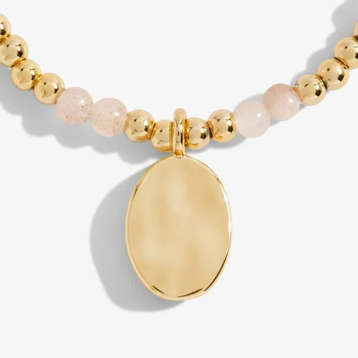 Joma Jewellery A Little Birthstone July Sunstone Gold Bracelet