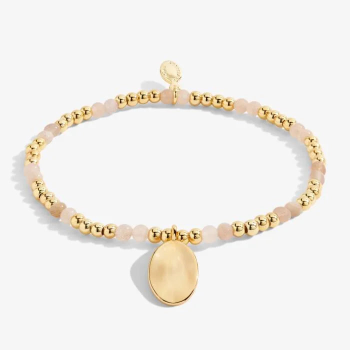 Joma Jewellery A Little Birthstone July Sunstone Gold Bracelet