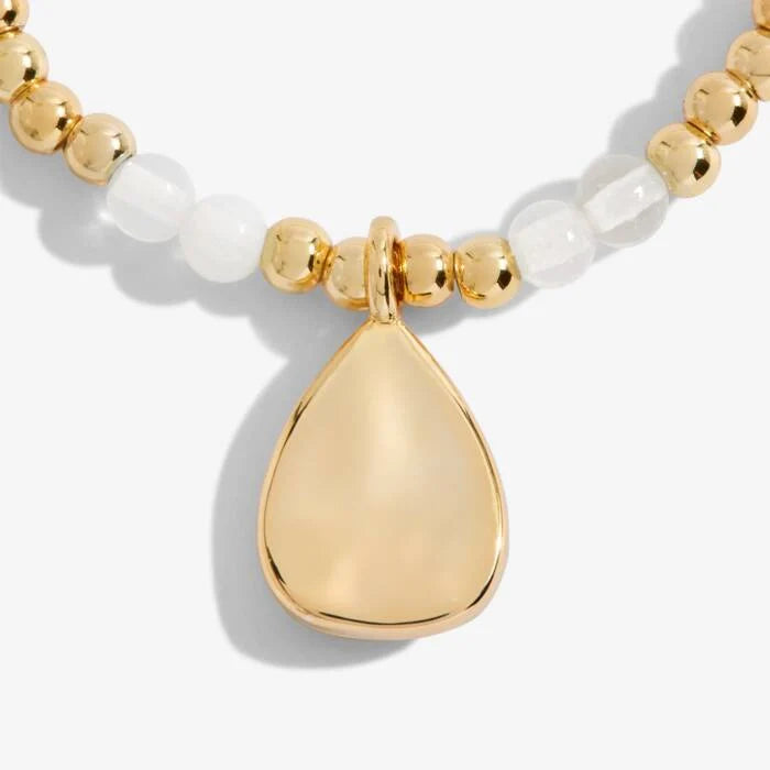 Joma Jewellery A Little Birthstone June Moonstone Gold Bracelet