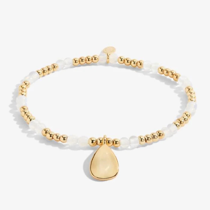 Joma Jewellery A Little Birthstone June Moonstone Gold Bracelet