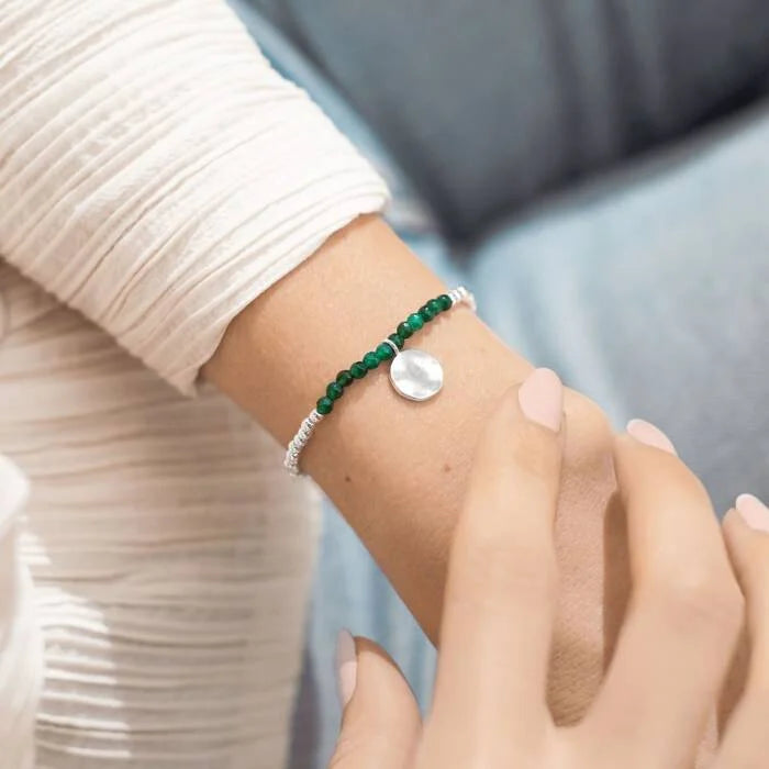 Joma Jewellery A Little Birthstone May Green Agate Bracelet