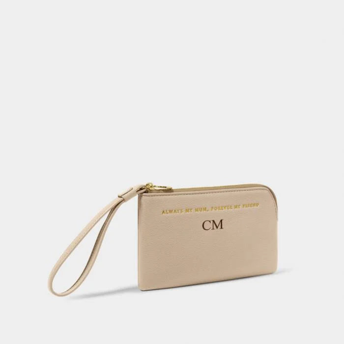 Katie Loxton Positivity Pouch  Always My Mum, Forever My Friend Light Taupe