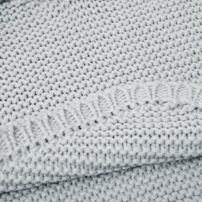 Katie Loxton Knitted Baby Poncho Cool Grey