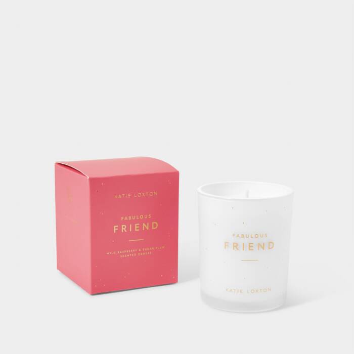 Katie Loxton Sentiment Candle Fabulous Friend Fuchsia