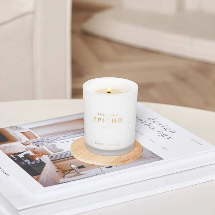 Katie Loxton Sentiment Candle Fabulous Friend Fuchsia