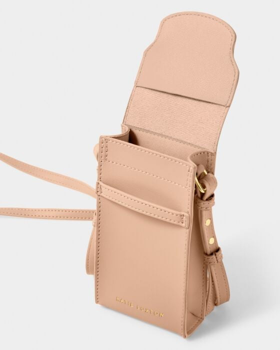 Katie Loxton Cece Crossbody Phone Bag in Nude Pink