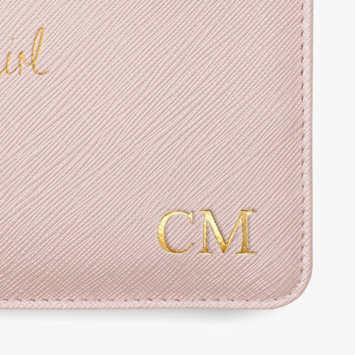 Katie Loxton Mini Perfect Pouch Flower Girl Metallic Pink