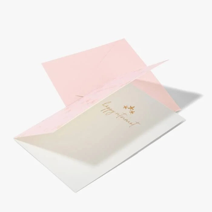 Katie Loxton Square Greetings Card Happy Retirement Individual
