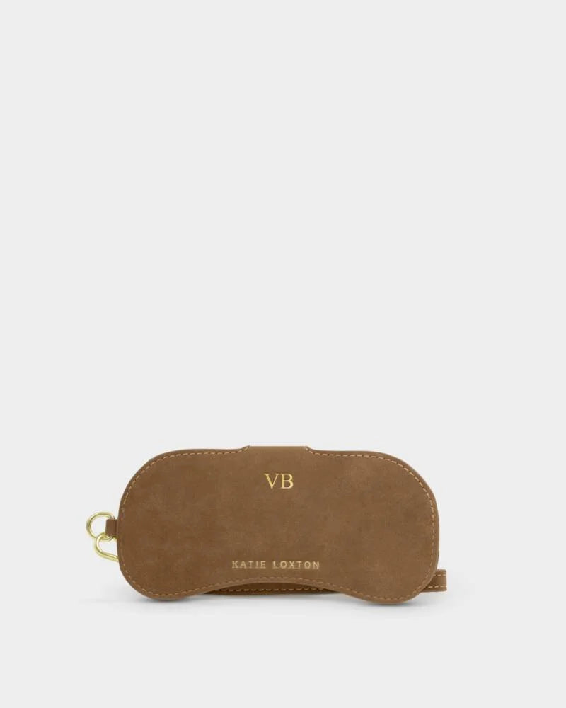 Katie Loxton Everyday Glasses Case in Caramel Suedette