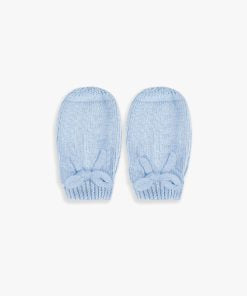 Katie Loxton Beautifull Boxed Fine Knit Baby Hat And Mittens Blue