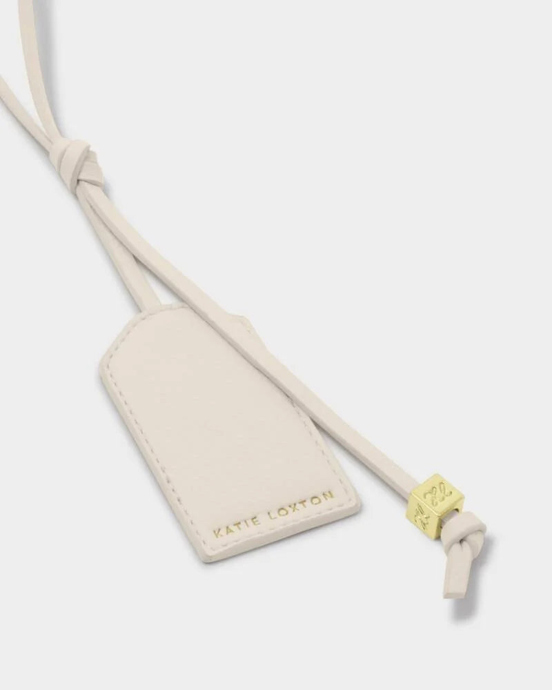 Katie Loxton Personalised Bag Charm in Off White