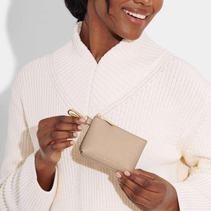 Katie Loxton Evie Clip On Coin Purse Soft Tan