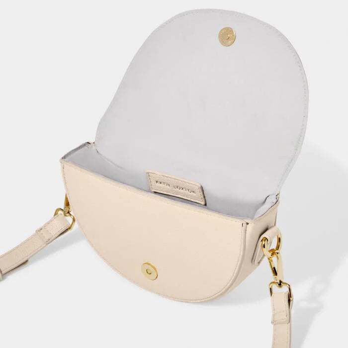 Katie Loxton Cleo Mini Saddle Bag Eggshell