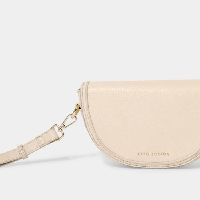 Katie Loxton Cleo Mini Saddle Bag Eggshell