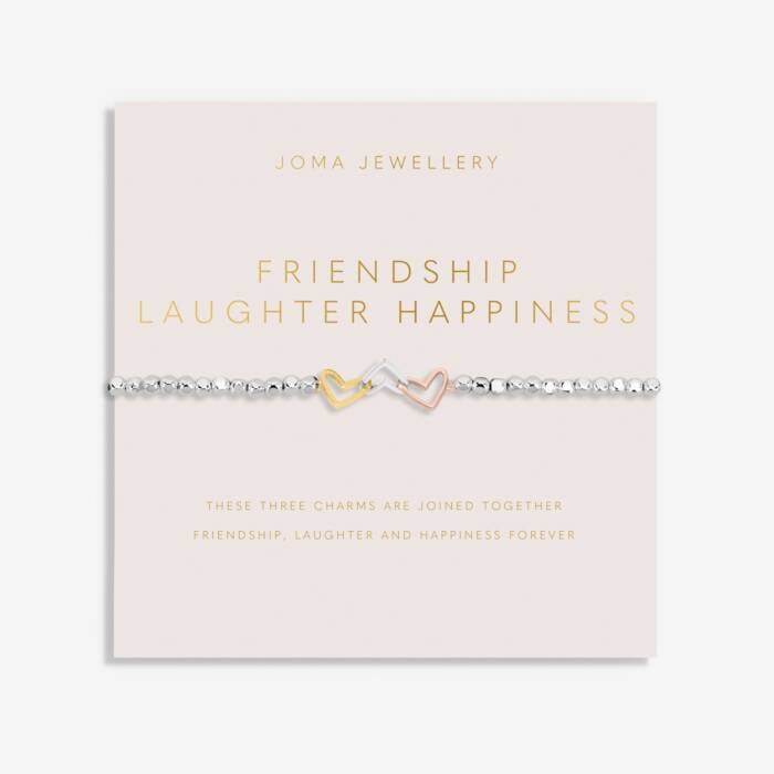 Joma Jewellery Forever Yours Friendship Laughter Happiness Silver Bracelet