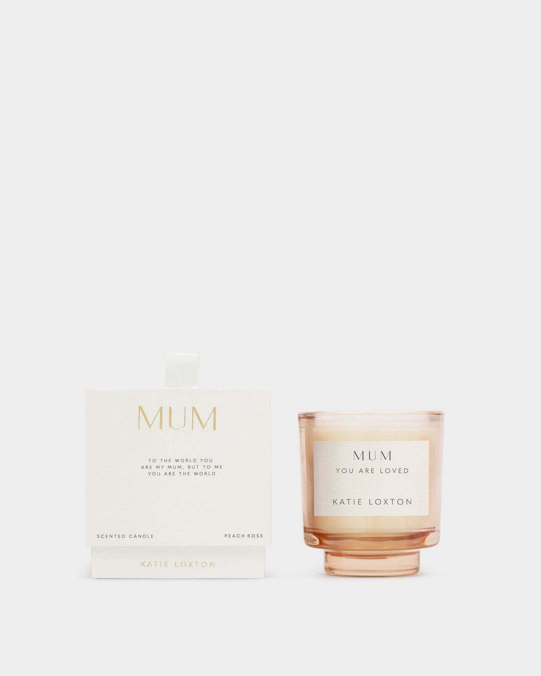 Katie Loxton Sentiment Candle Mum Peach Rose and Sweet Mandarin