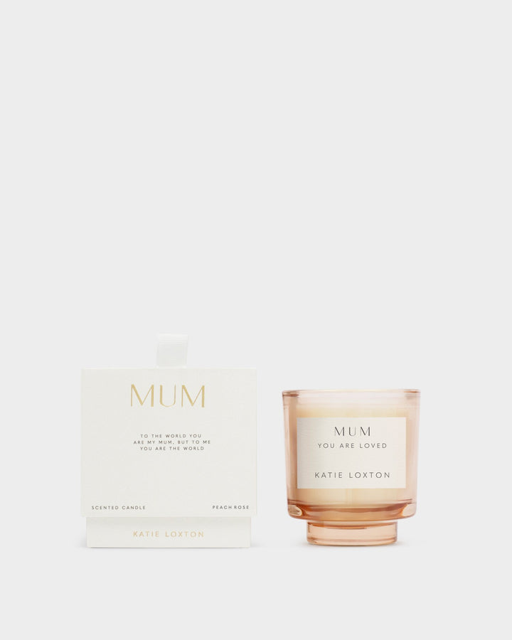 Katie Loxton Sentiment Candle Mum Peach Rose and Sweet Mandarin