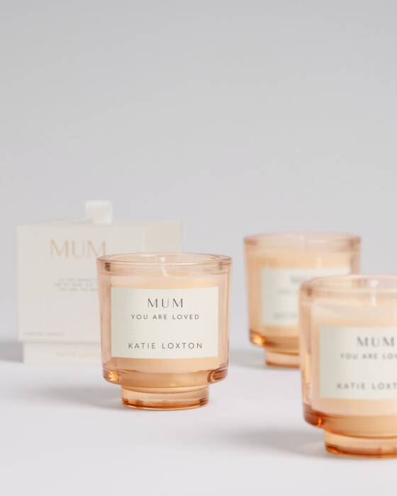 Katie Loxton Sentiment Candle Mum Peach Rose and Sweet Mandarin
