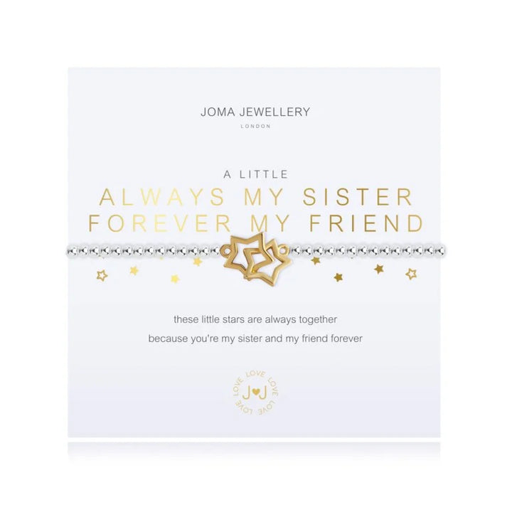 Joma Jewellery A Little Always My Sister Forever My Friend Bracelet