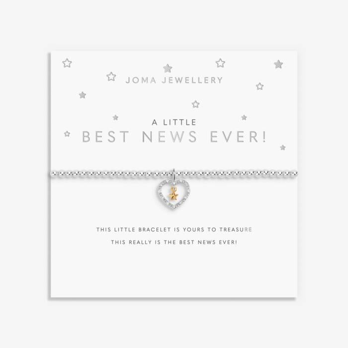 Joma Jewellery A Little Best News Ever! Silver & Gold Plated Bracelet