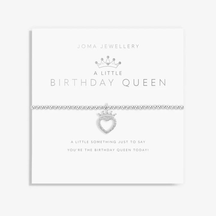 Joma Jewellery A Little Birthday Queen Silver Bracelet