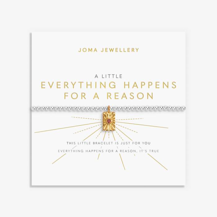 Joma Jewellery A Little Everything Happens For A Reason Silver & Gold Plated Bracelet