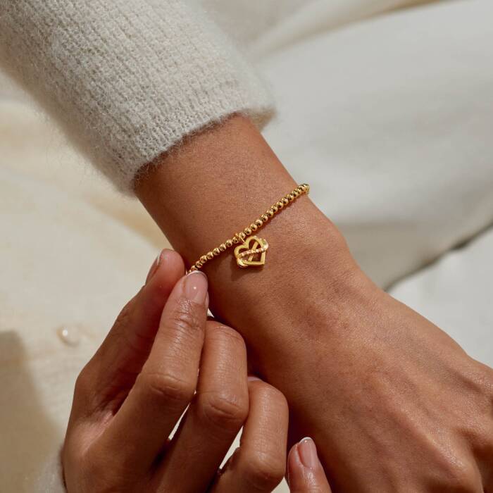 Joma Jewellery A Little Family Is A Gift That Lasts Forever Gold Plated Bracelet