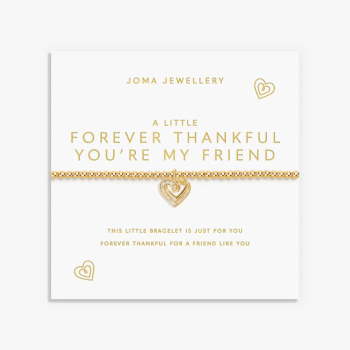 Joma Jewellery A Little Forever Thankful You're My Friend Gold Plated Bracelet