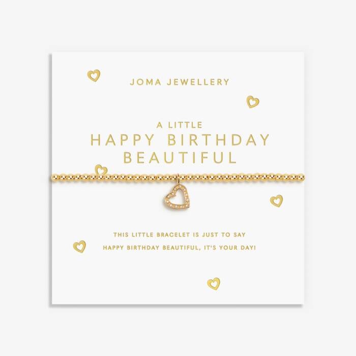 Joma Jewellery A Little Happy Birthday Beautiful Gold Plated Bracelet
