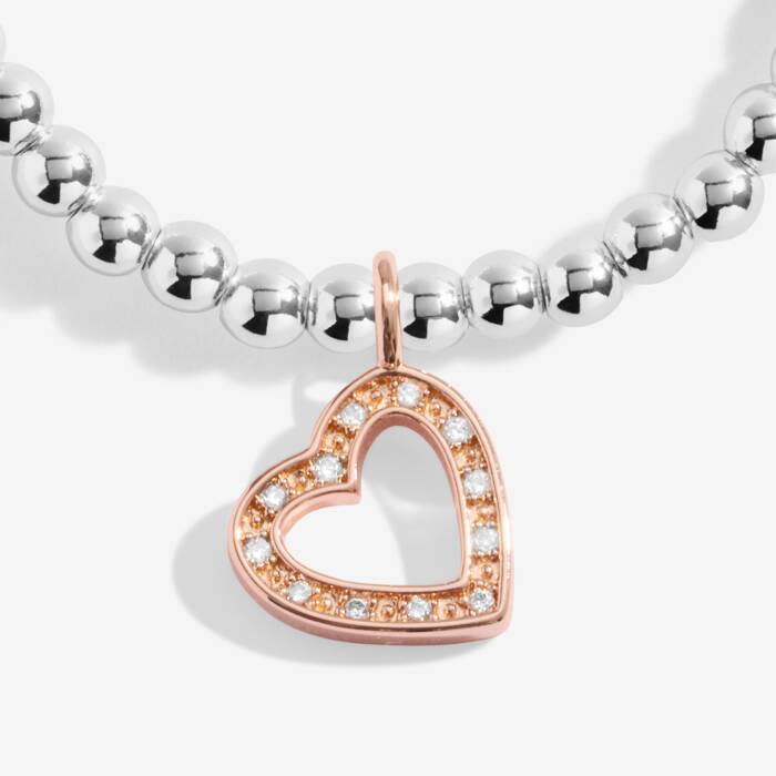 Joma Jewellery A Little Happy Birthday Beautiful Silver & Rose Gold Plated Bracelet