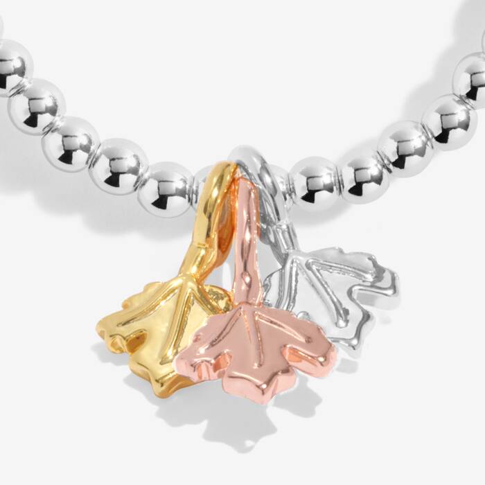 Joma Jewellery A Little Hello Autumn Silver, Gold & Rose Gold Plated Bracelet