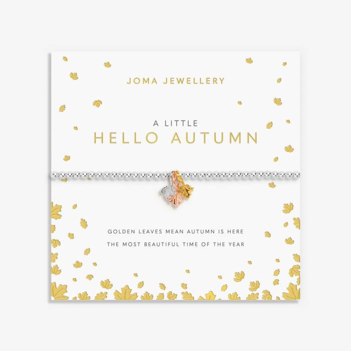 Joma Jewellery A Little Hello Autumn Silver, Gold & Rose Gold Plated Bracelet