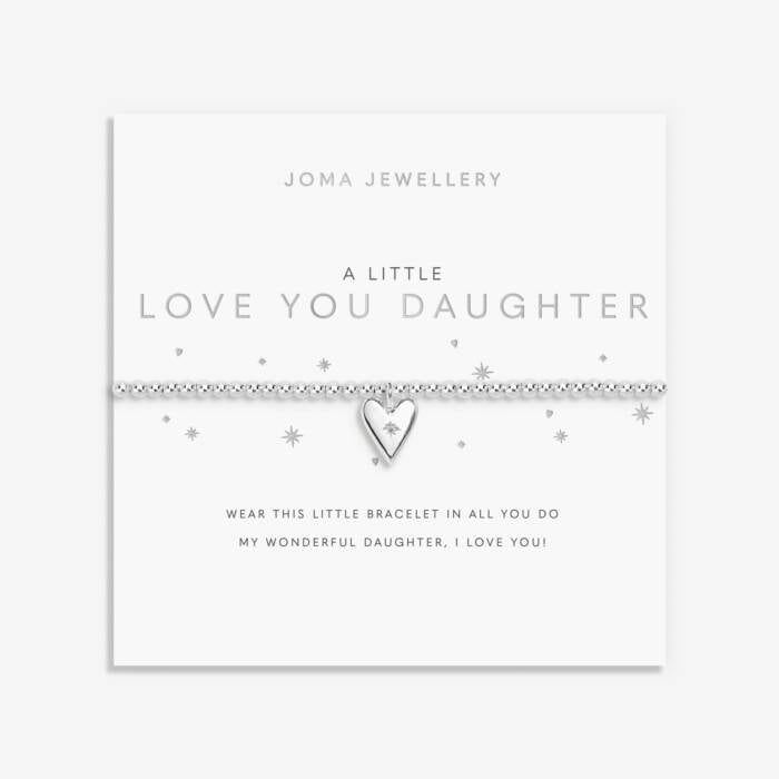 Joma Jewellery A Little Love You Daughter Silver Plated Bracelet