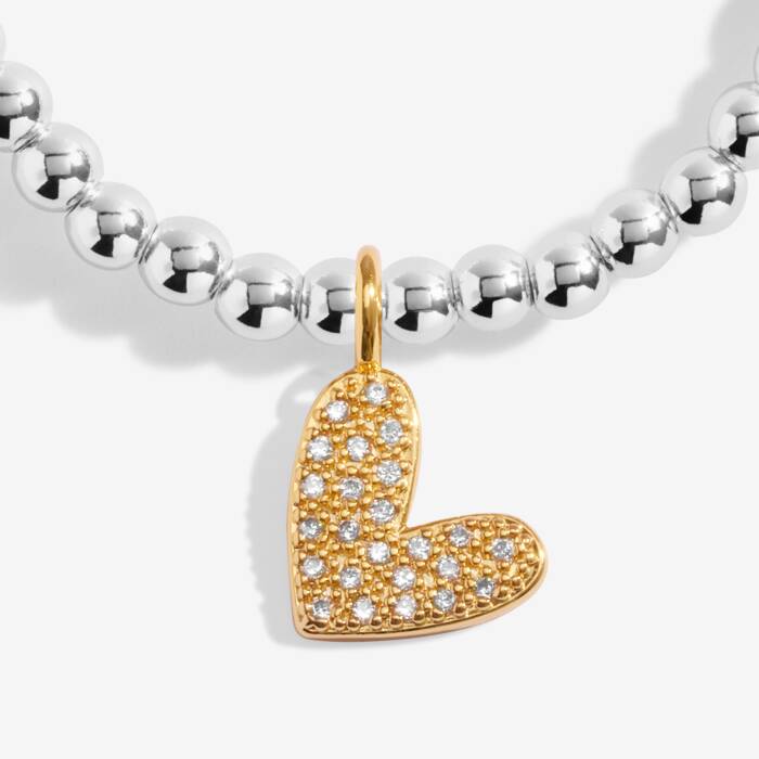 Joma Jewellery A Little Love You To Bits Silver & Gold Plated Bracelet