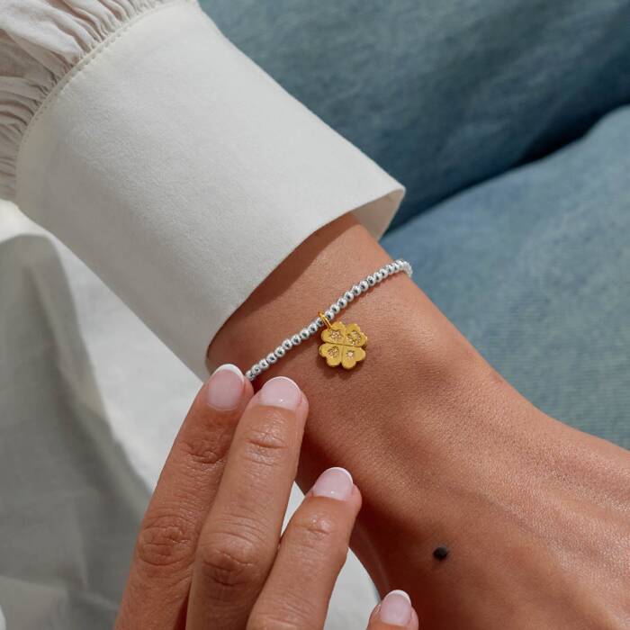 Joma Jewellery A Little Lucky Charm Silver & Gold Plated Bracelet