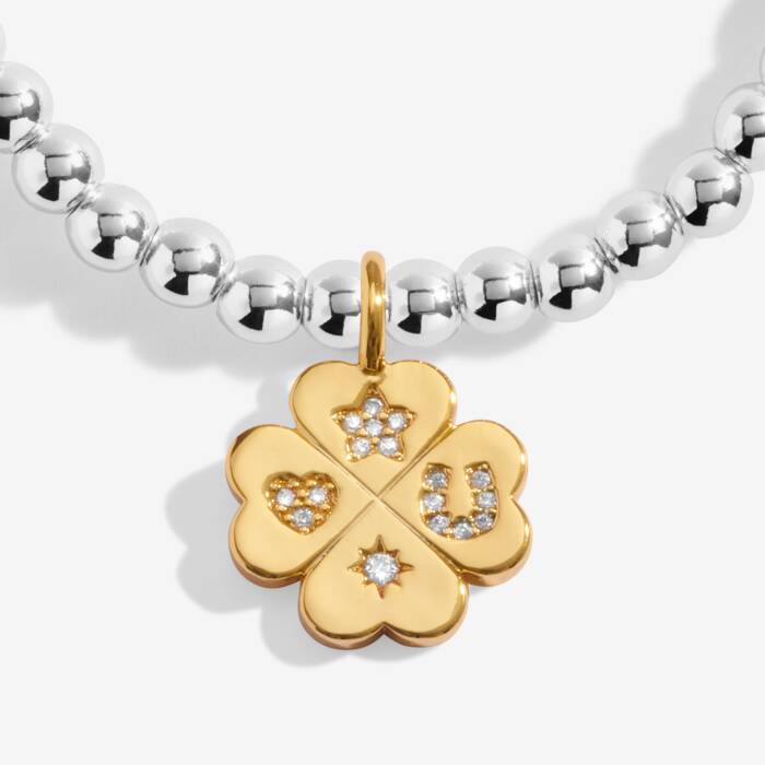 Joma Jewellery A Little Lucky Charm Silver & Gold Plated Bracelet