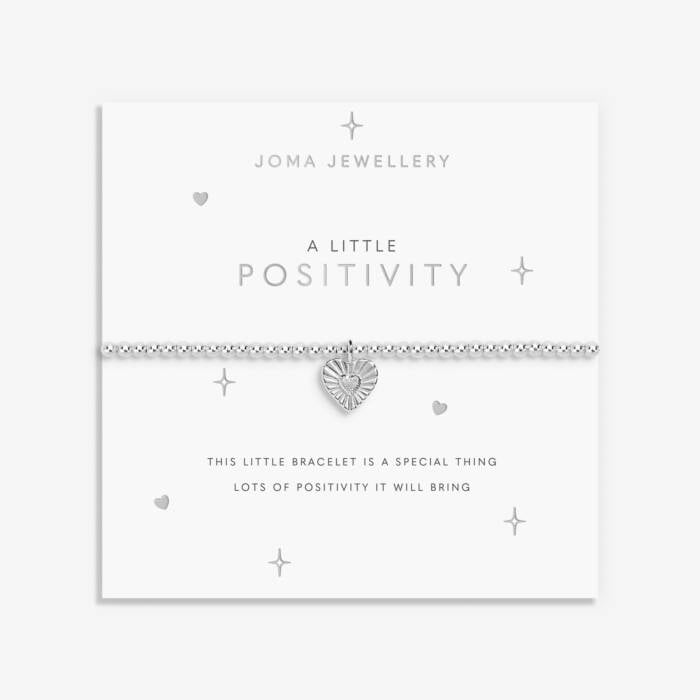 Joma Jewellery A Little Positivity Silver Plated Bracelet