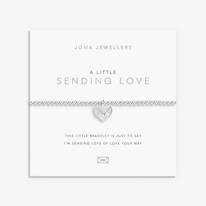 Joma Jewellery A Little Sending Love Silver Plated Bracelet