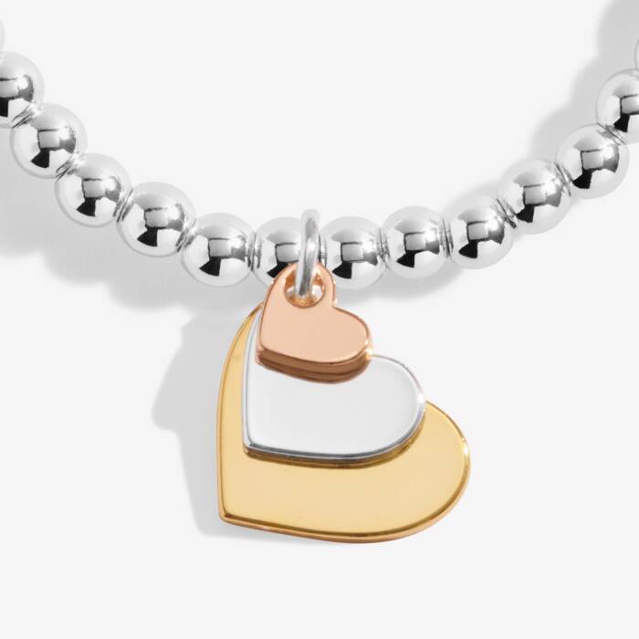 Joma Jewellery A Little Three Generations Silver, Gold & Rose Gold Plated Bracelet