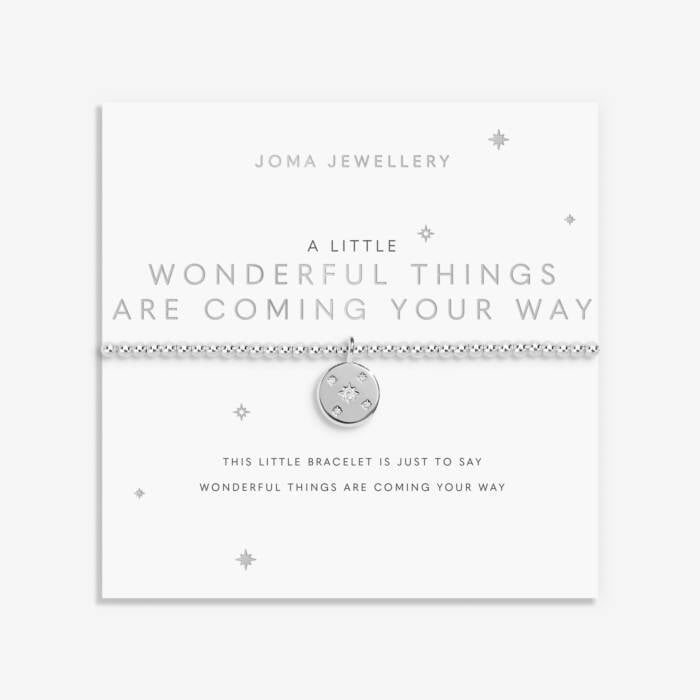 Joma Jewellery A Little Wonderful Things Are Coming Your Way Silver Plated Bracelet