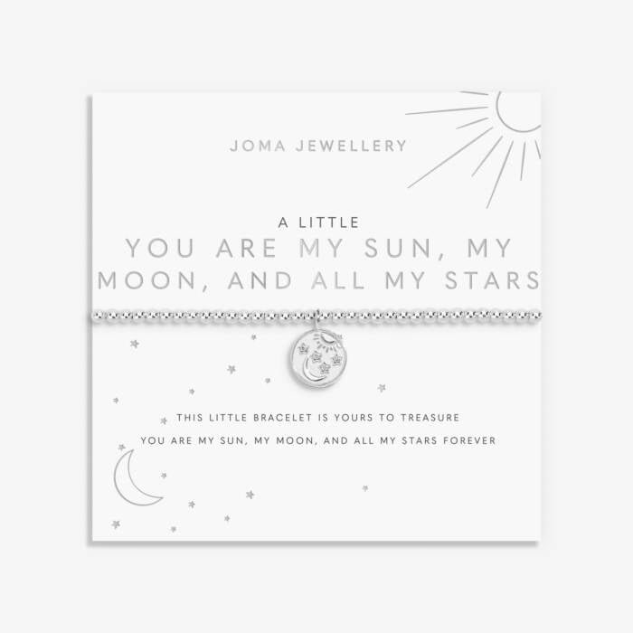 Joma Jewellery A Little You Are My Sun, My Moon, And All My Stars Silver Plated Bracelet